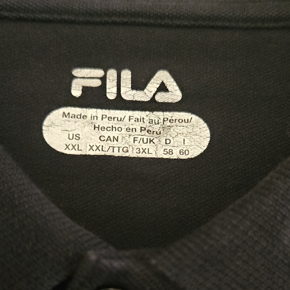 Fila Men's Black Polo Shirt - Picture 2 of 3